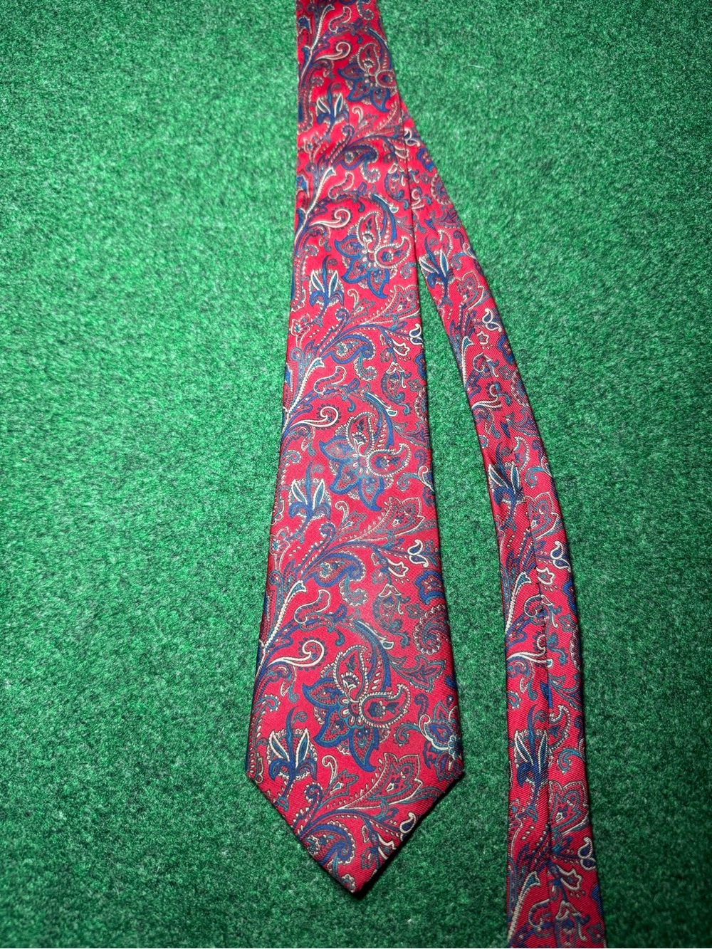 Vintage 80s Balenciaga Tie, Fancy Designer Paisley Print Necktie